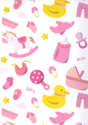 Picture of BABY GIRL WRAPPING PAPER
